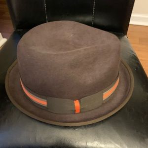 Mens suede Fedora